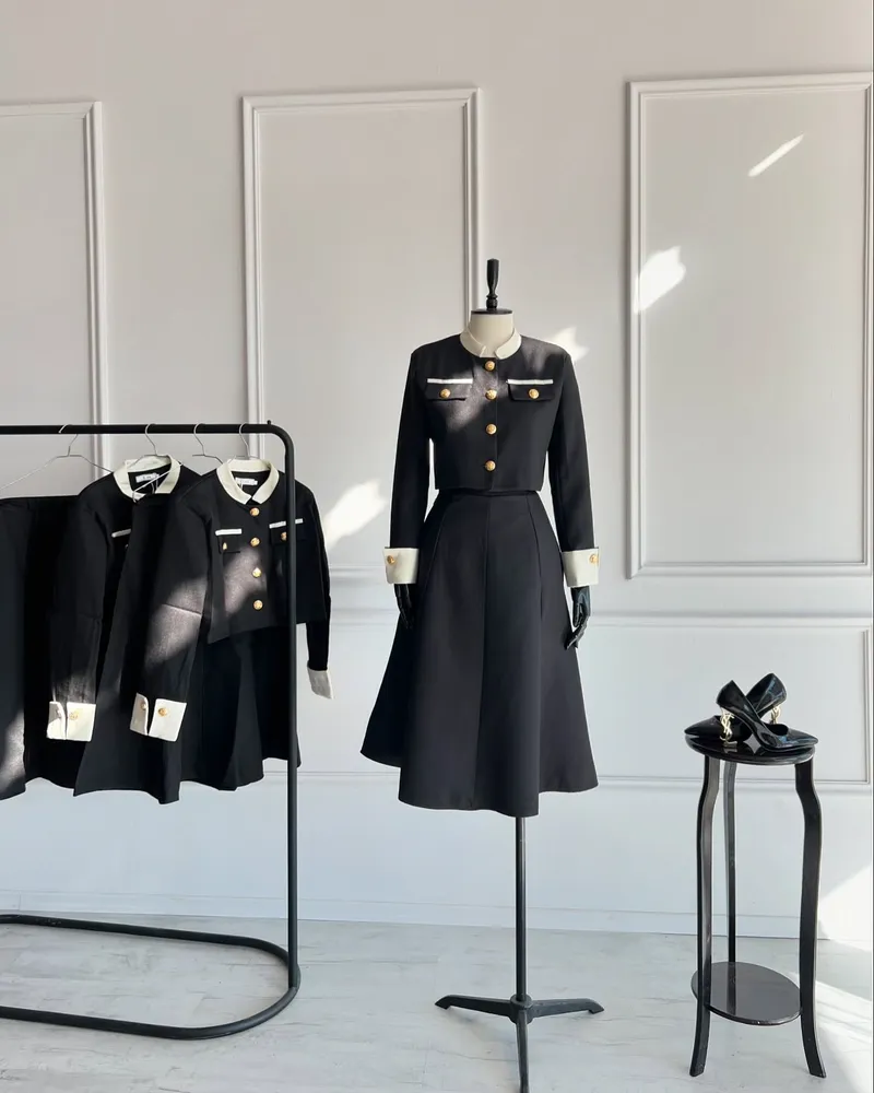 Ensemble 2 Pieces Noir Et Blanc